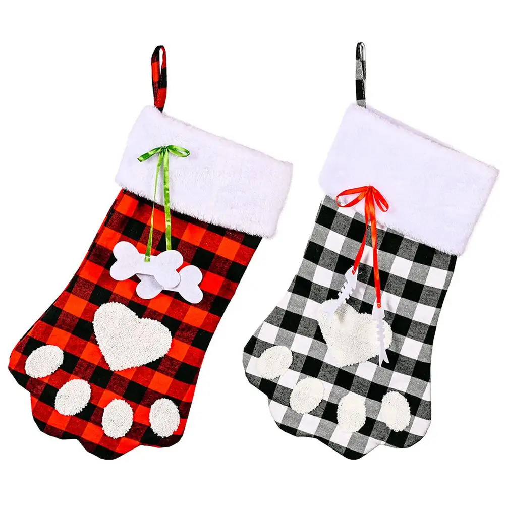 Рождественские чулки для домашних животных, красные милые персонализированные чулки в виде собачьей кошачьей лапы со стандартным бантом, п... 
Рождественские чулки для домашних животных, красные милые персонализированные чулки в виде собачьей кошачьей лапы со стандартным бантом, п...