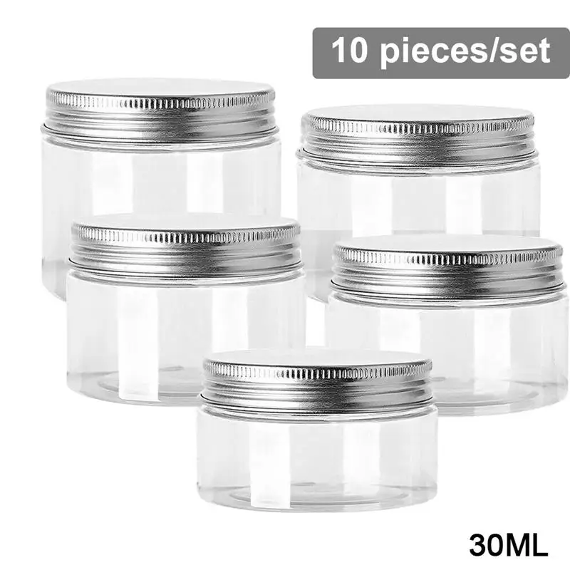10pcs Transparent Canister Plastic Food Storage Jars 30-80ML Airtight Cosmetic Bottle Pot Container Seasoning Bins Organizer
10pcs Transparent Canister Plastic Food Storage Jars 30-80ML Airtight Cosmetic Bottle Pot Container Seasoning Bins Organizer