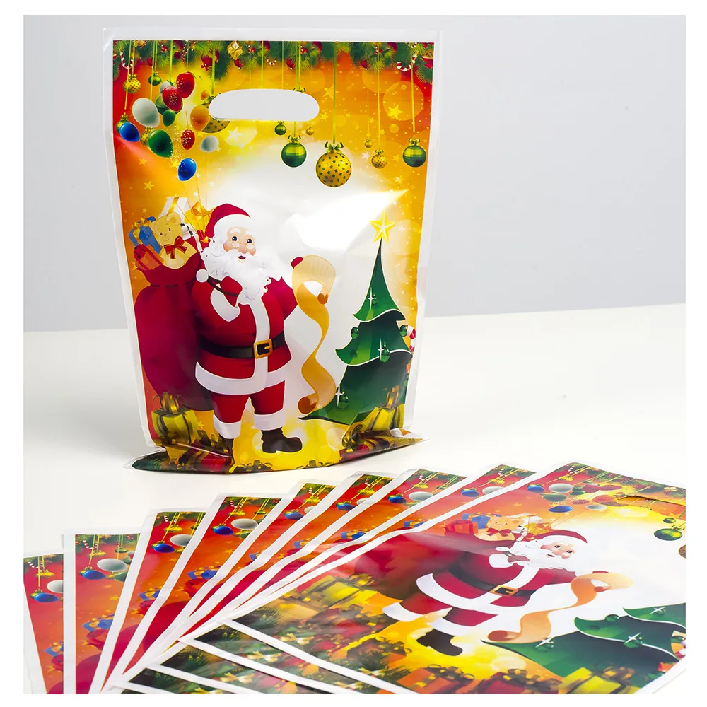 10pcs PVC Gift Bags Santa Claus Merry Christmas Candy Cookie Packaging Bag for 2022 New Year Party Navidad Natal Kids Favors
10pcs PVC Gift Bags Santa Claus Merry Christmas Candy Cookie Packaging Bag for 2022 New Year Party Navidad Natal Kids Favors