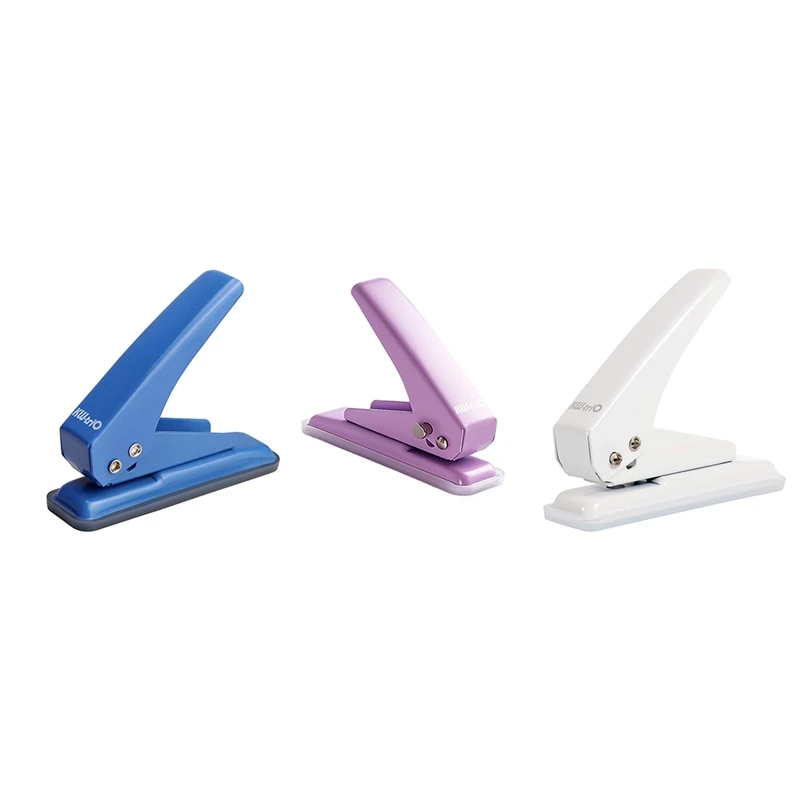 KW-TRIO 3 Pieces Single Hole Puncher with Lock Handheld 1/4 Inches Hole Puncher 20 Sheet Punch Capacity Punchers Hand Craft 
KW-TRIO 3 Pieces Single Hole Puncher with Lock Handheld 1/4 Inches Hole Puncher 20 Sheet Punch Capacity Punchers Hand Craft