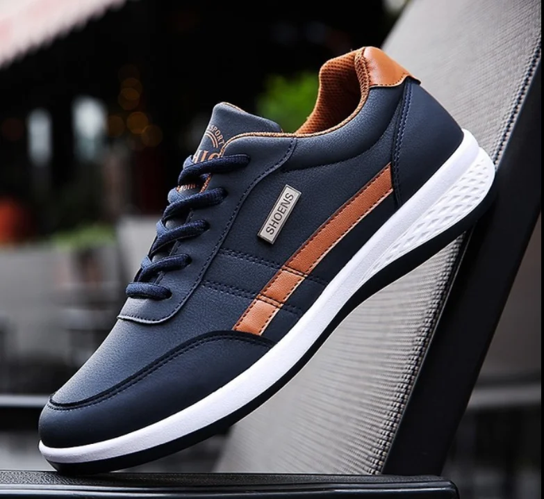 Hot Sale Fashion Leather Men Shoes Luxury Brand Casual Shoes Men's Sneakers Breathable Leisure Male Footwear
Hot Sale Fashion Leather Men Shoes Luxury Brand Casual Shoes Men's Sneakers Breathable Leisure Male Footwear