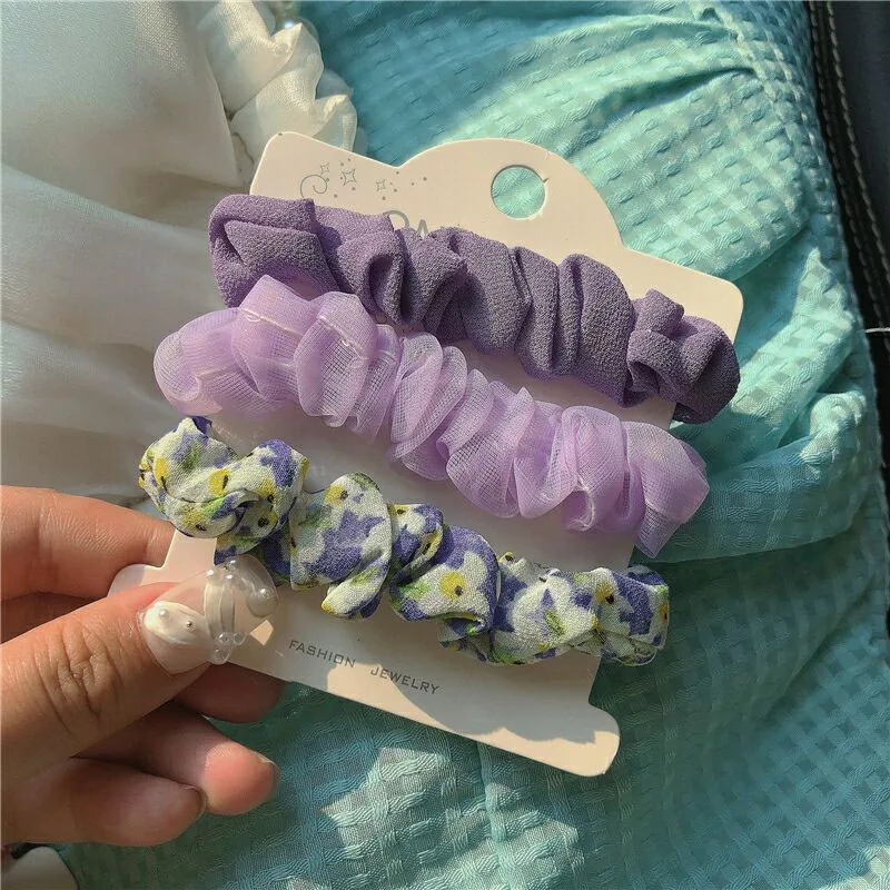 3Pcs/Set Korean Women Scrunchies Sweet Floral Printed Hair Accessories Hairband Hair Tie Small Fresh Geometric Hair Tie
3Pcs/Set Korean Women Scrunchies Sweet Floral Printed Hair Accessories Hairband Hair Tie Small Fresh Geometric Hair Tie