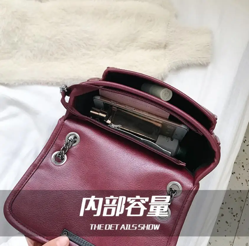 Vintage Fashion Female Square Crossbody bag 2019 New Quality PU Leather Women's Designer Handbag Chain Shoulder Messenger Bag
Vintage Fashion Female Square Crossbody bag 2019 New Quality PU Leather Women's Designer Handbag Chain Shoulder Messenger Bag