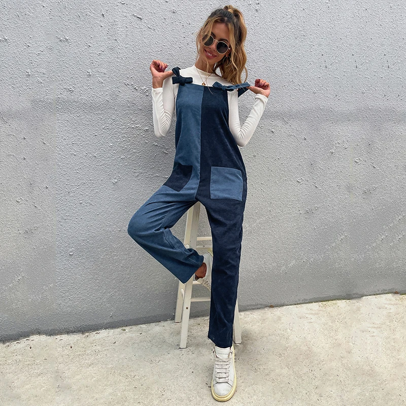 CARDE HOMES 2021 New Spring Autumn Two Color Stitching Symmetric Long Strap Women Jumpsuits Casual Fashion High Waist Trousers
CARDE HOMES 2021 New Spring Autumn Two Color Stitching Symmetric Long Strap Women Jumpsuits Casual Fashion High Waist Trousers