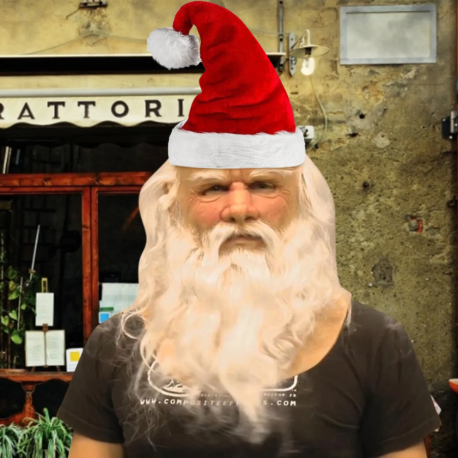 Santa Claus Mask Headgear Funny Santa Claus Full Latex Mask Wig Beard with Christmas Hat Soft Santa Face Mask Cospaly Props
Santa Claus Mask Headgear Funny Santa Claus Full Latex Mask Wig Beard with Christmas Hat Soft Santa Face Mask Cospaly Props