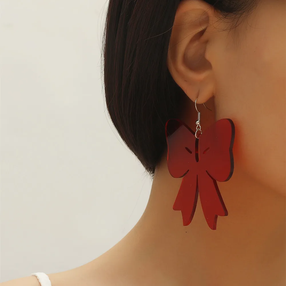 Fashion Transparent Pink Red Bow Bowknot Drop Earrings Lovely Acrylic Long Dangle Earrings For Women Girls Fashion Jewelry Gifts
Fashion Transparent Pink Red Bow Bowknot Drop Earrings Lovely Acrylic Long Dangle Earrings For Women Girls Fashion Jewelry Gifts