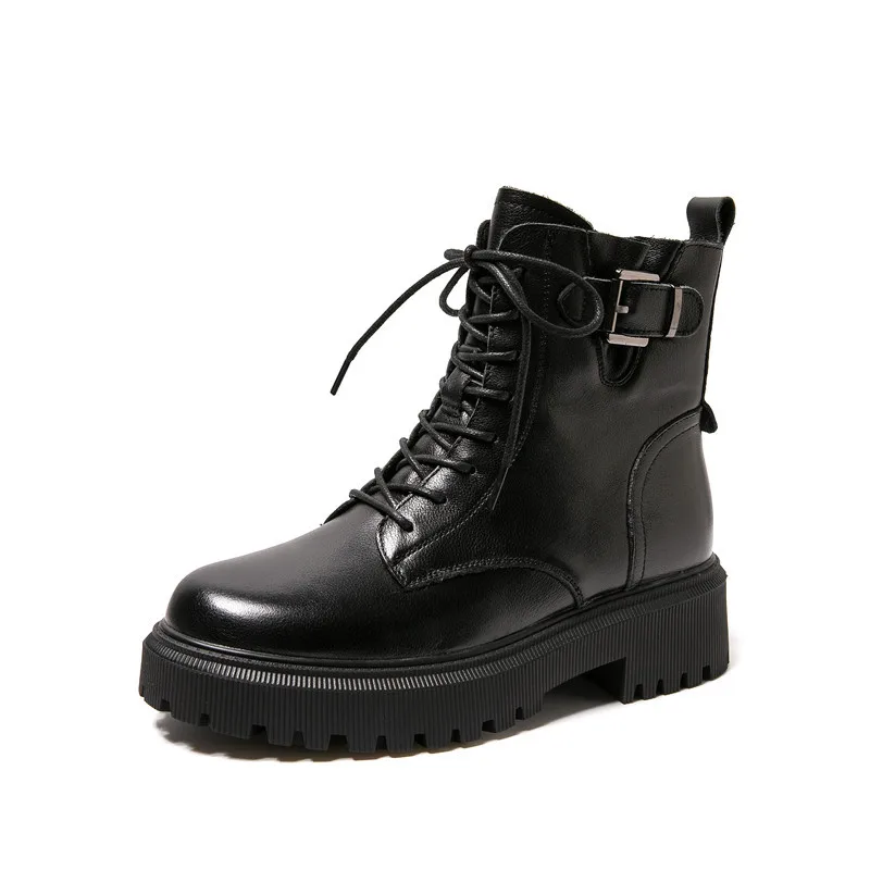 winter 2020 First layer cowhide boots new fashion thick heel women's boots autumn buckle leisure motorcycle boots
winter 2020 First layer cowhide boots new fashion thick heel women's boots autumn buckle leisure motorcycle boots