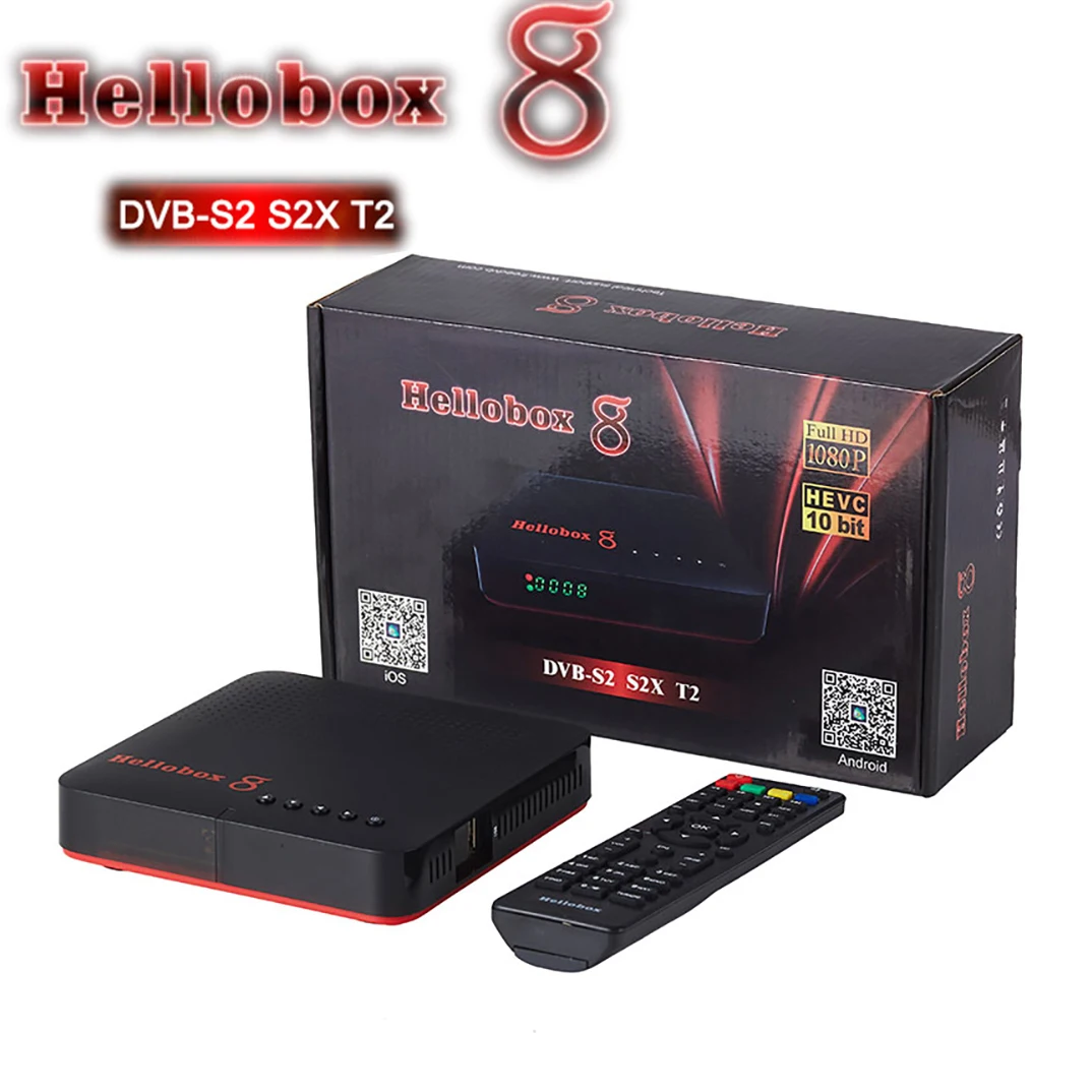 Hellobox 8 satellite receiver DVB-T2 DVBS2 Combo TV Box Twin Tuner Support TV Play On Phone set top box satellite finder 
Hellobox 8 satellite receiver DVB-T2 DVBS2 Combo TV Box Twin Tuner Support TV Play On Phone set top box satellite finder