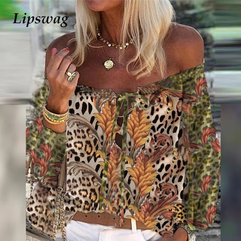 Elegant Floral Print Flare Sleeve Boho Blouse Shirt Sexy Lace-up Tassel Off Shoulder Women Tops Spring 2021 Summer Chic Blouses
Elegant Floral Print Flare Sleeve Boho Blouse Shirt Sexy Lace-up Tassel Off Shoulder Women Tops Spring 2021 Summer Chic Blouses