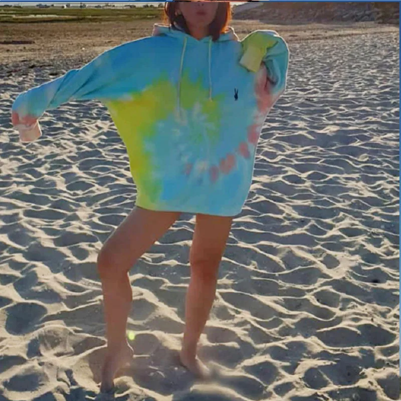 Tie Dye Print Oversized Hoodies Women Loose Drawstring Long Sleeve Fashion Tops Brand Design Streetwear New 2021 Spring Autumn
Tie Dye Print Oversized Hoodies Women Loose Drawstring Long Sleeve Fashion Tops Brand Design Streetwear New 2021 Spring Autumn