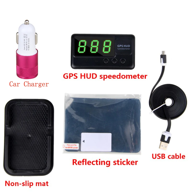 Universal GPS Speedometer C60 HUD Head Up Display MPH/KM/h Plug/Play Car Overspeed Warning Alarm For All Cars With Car Charger
Universal GPS Speedometer C60 HUD Head Up Display MPH/KM/h Plug/Play Car Overspeed Warning Alarm For All Cars With Car Charger