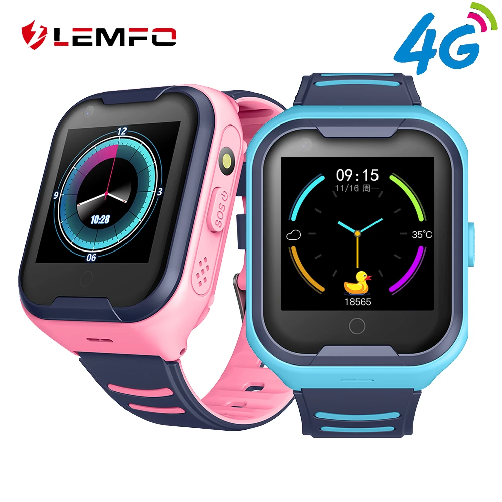 LEMFO 4G Детские Смарт-часы gps Wi-Fi LBS позиционирование IP67 водонепроницаемый