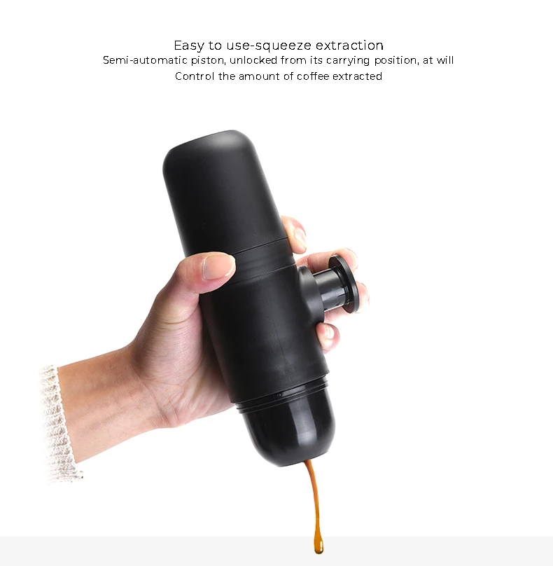 Mini Portable Coffee Machine Pressure Espresso Manual Handheld Espresso Coffee Maker For Car Travel Camping Hiking Home Office
Mini Portable Coffee Machine Pressure Espresso Manual Handheld Espresso Coffee Maker For Car Travel Camping Hiking Home Office