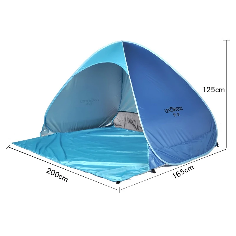 LEVORYEOU Beach Tent Up Automatic Open Tent Family Ultralight Folding Tent Tourist Fish Camping Anti-UV Fully Sun Shade
LEVORYEOU Beach Tent Up Automatic Open Tent Family Ultralight Folding Tent Tourist Fish Camping Anti-UV Fully Sun Shade
