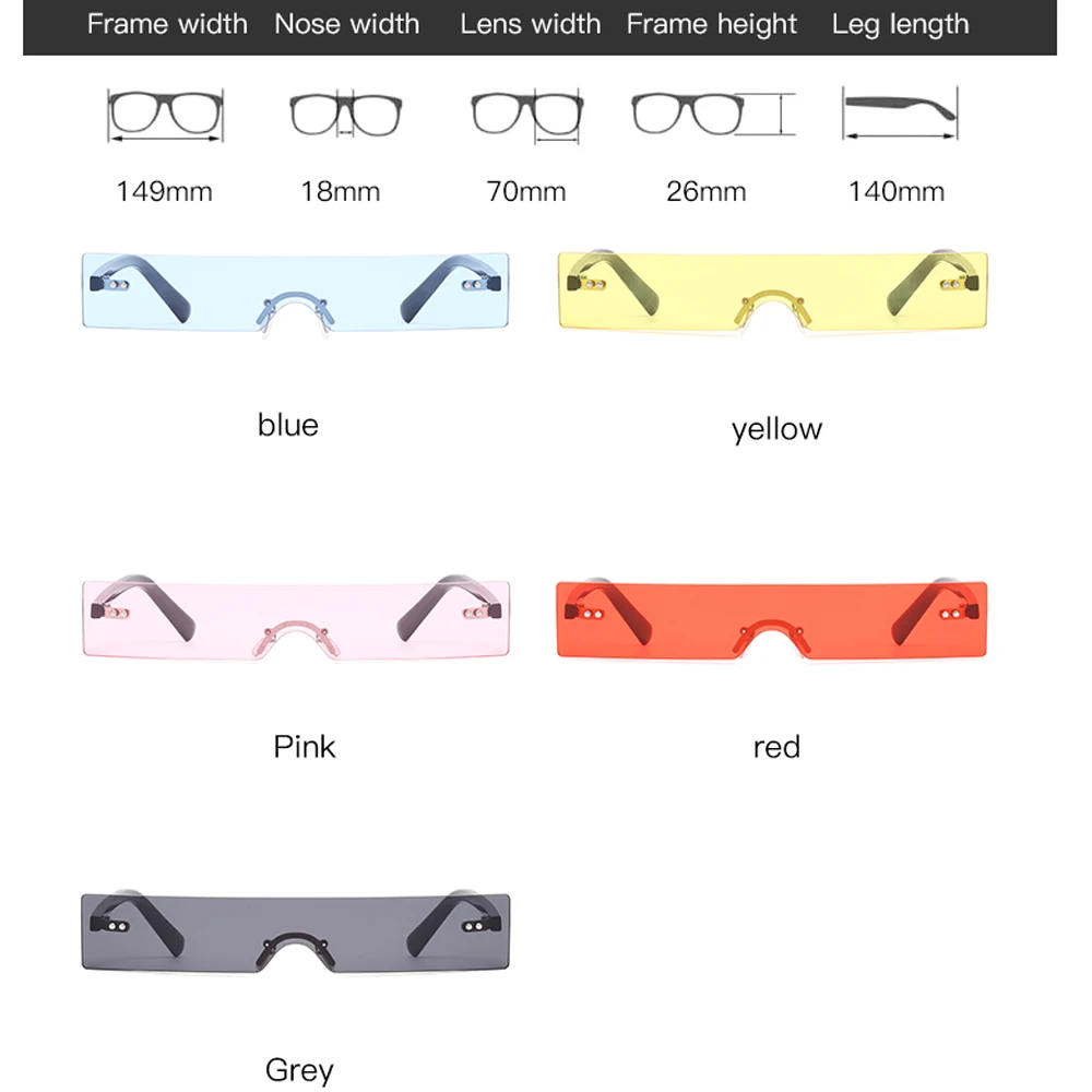 New Fashion Small Rectangle Sunglasses Women Luxury Brand Rimless Sun Glasses Ladies Red Pink Shades gafas de sol mujer
New Fashion Small Rectangle Sunglasses Women Luxury Brand Rimless Sun Glasses Ladies Red Pink Shades gafas de sol mujer