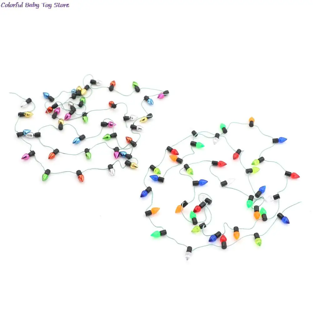 1m/0.5m Fine New Arrival Dollhouse Miniature A String Of multi-coloured Plastic Christmas Lights
1m/0.5m Fine New Arrival Dollhouse Miniature A String Of multi-coloured Plastic Christmas Lights