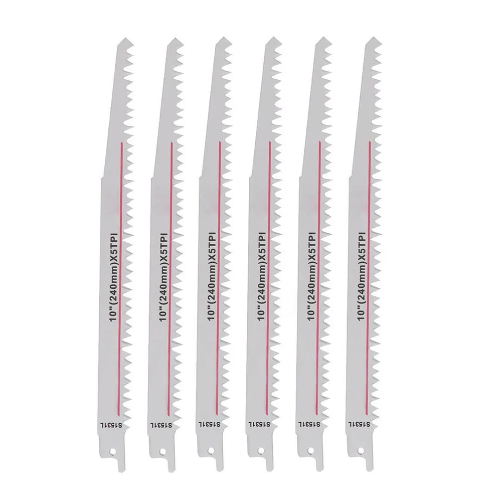 10Pcs S1531L S644D 240/150mm Reciprocating Saw Blade Wood Metal PVC Tube Chipboard Cutting Sab Saw Blade Woodworking Tool Part
10Pcs S1531L S644D 240/150mm Reciprocating Saw Blade Wood Metal PVC Tube Chipboard Cutting Sab Saw Blade Woodworking Tool Part
