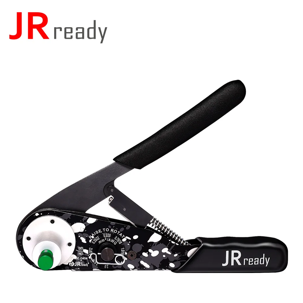 JRready NEW-DT1 Crimping Tool 4 Indent Eight Gears Steel Crimper With Universal Adjustable Positioner Support Wire 12-22 AWG
JRready NEW-DT1 Crimping Tool 4 Indent Eight Gears Steel Crimper With Universal Adjustable Positioner Support Wire 12-22 AWG