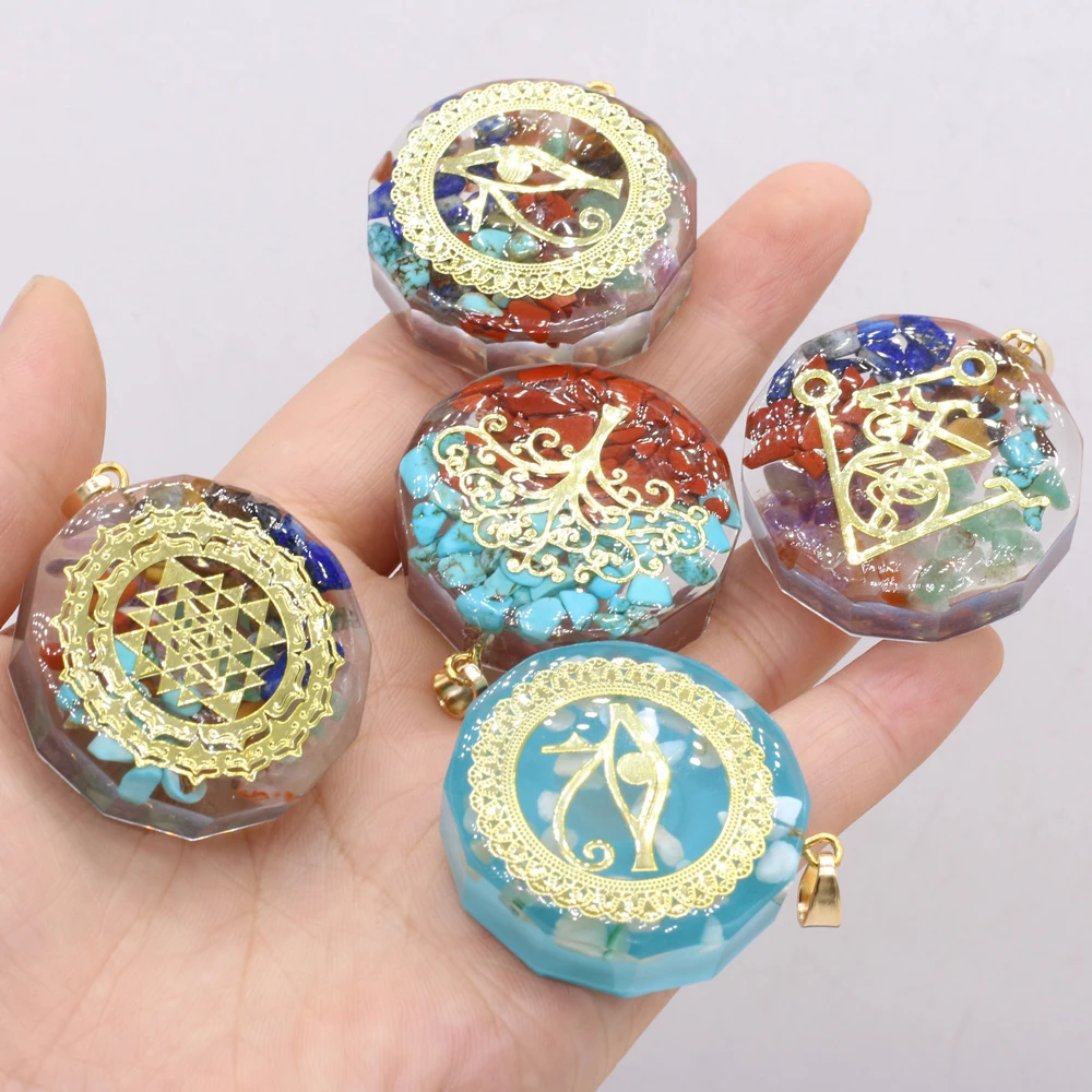 Hot Sale 2021 New Natural Stone Seven Chakra Pendant Round Fashion Exquisite Pendant Jewelry for Making DIY Necklace Accessories
Hot Sale 2021 New Natural Stone Seven Chakra Pendant Round Fashion Exquisite Pendant Jewelry for Making DIY Necklace Accessories