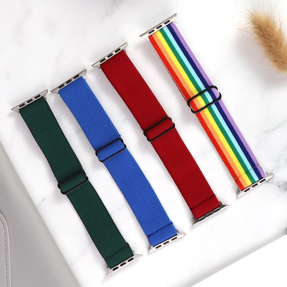 Elastic Nylon Loop Band for Apple Watch 6 5 4 Soft Strap 38/40/42/44mm for Iwatch 3 2 1 Sport WatchBand for iwatch accessories
Elastic Nylon Loop Band for Apple Watch 6 5 4 Soft Strap 38/40/42/44mm for Iwatch 3 2 1 Sport WatchBand for iwatch accessories