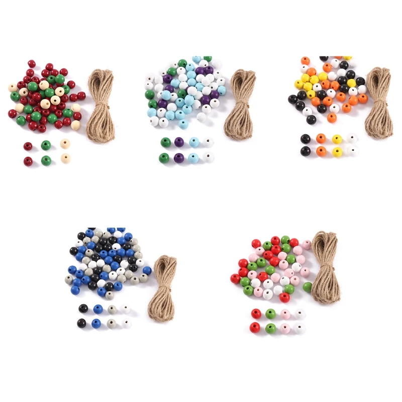 573B Christmas Wood Beaded Garland Round Wood Beads Christmas Home Party Decoration
573B Christmas Wood Beaded Garland Round Wood Beads Christmas Home Party Decoration
