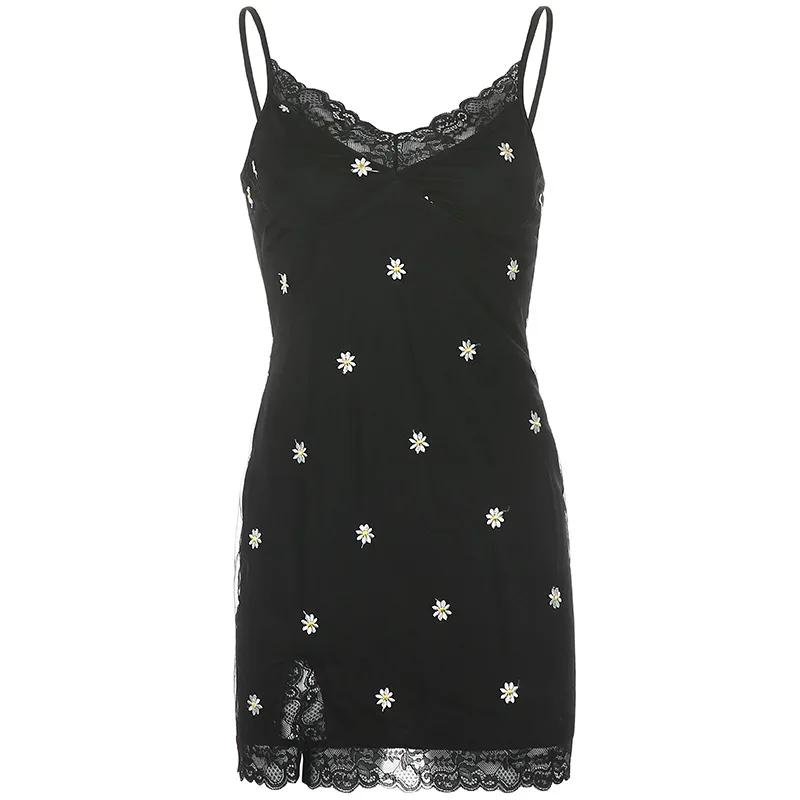 90s Flower Embroidery Lace Sexy Woman Dress Bodycon Mini Dresses Flower Split Summer Ladies Spaghetti Strap Short Dress
90s Flower Embroidery Lace Sexy Woman Dress Bodycon Mini Dresses Flower Split Summer Ladies Spaghetti Strap Short Dress