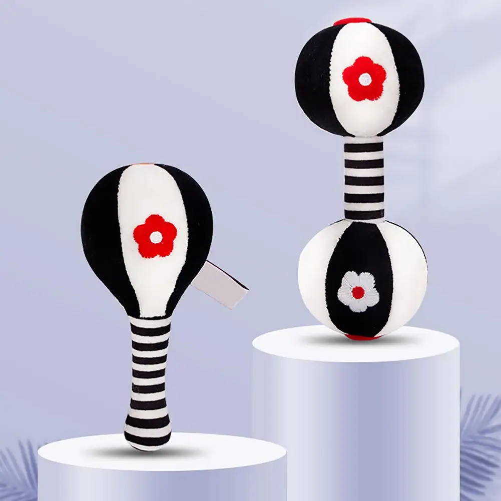 2pcs/set Soft Baby Black&White Rattle Toy Set Sand Hammer Dumbbell Comfort Toy Toddler Infant Handbells Rattles Toy Kids Gift
2pcs/set Soft Baby Black&White Rattle Toy Set Sand Hammer Dumbbell Comfort Toy Toddler Infant Handbells Rattles Toy Kids Gift