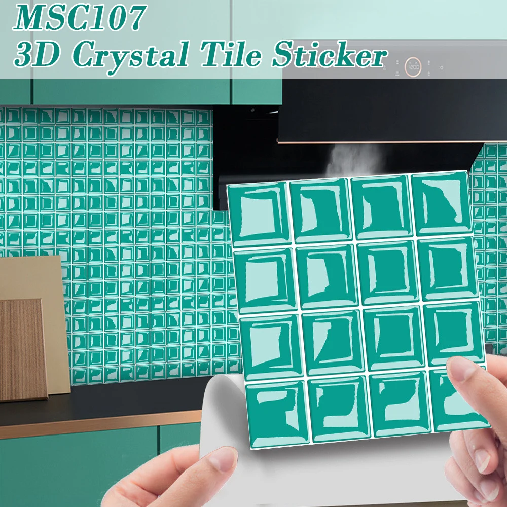 10pcs Mosaic Tile Sticker 3D Self-Adhesive Removable Wall Paper Tile DIY Craft Decoration for Kitchen Bathroom Wallpaper
10pcs Mosaic Tile Sticker 3D Self-Adhesive Removable Wall Paper Tile DIY Craft Decoration for Kitchen Bathroom Wallpaper