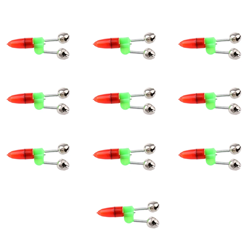 Набор для рыбалки, 10 шт., колокольчики для угря, двойной сигнализатор укуса, для рыбалки
Набор для рыбалки, 10 шт., колокольчики для угря, двойной сигнализатор укуса, для рыбалки