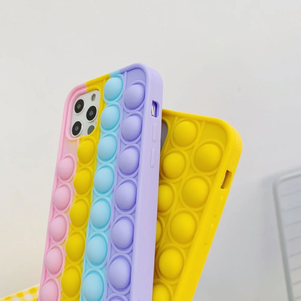 Relive Stress Phone Case For iPhone 12 Mini 11 Pro X XR XS Max 6 7 8 Plus SE Pop Toys Push It Bubble Soft Silicone Rainbow Cover
Relive Stress Phone Case For iPhone 12 Mini 11 Pro X XR XS Max 6 7 8 Plus SE Pop Toys Push It Bubble Soft Silicone Rainbow Cover