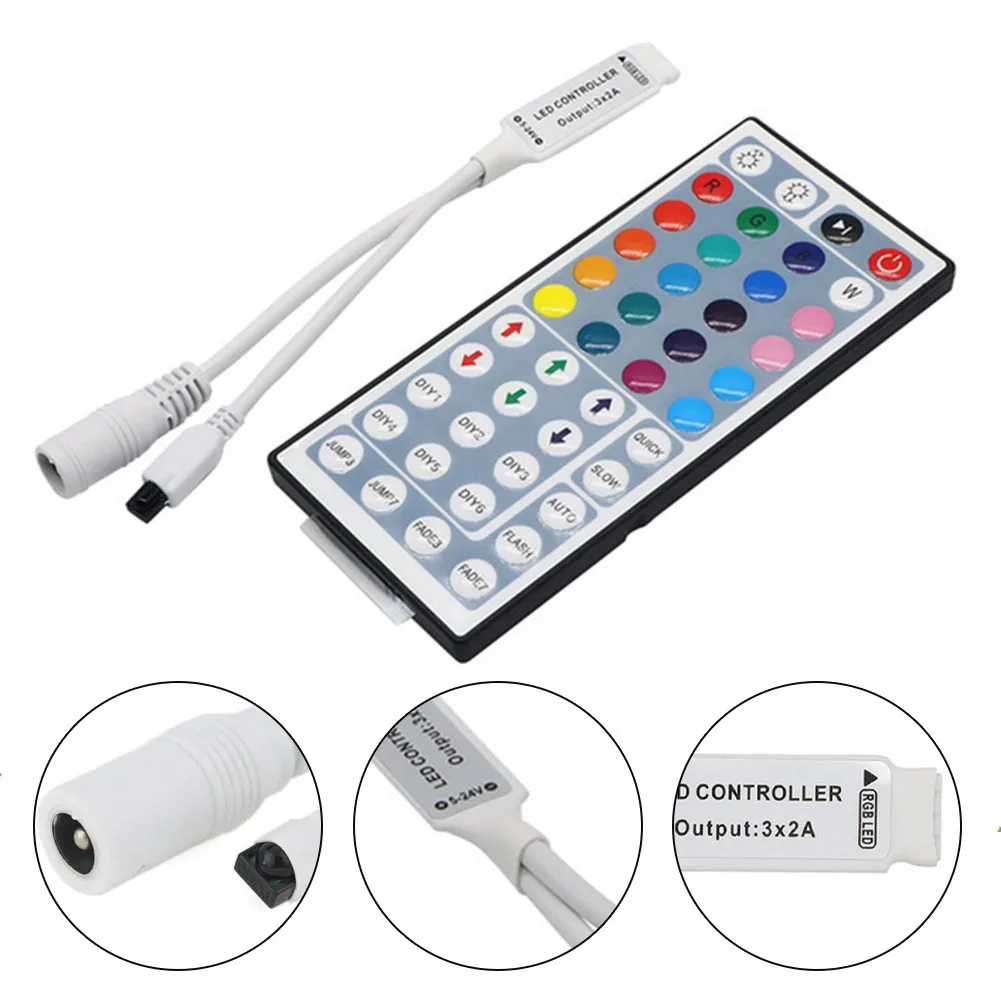 Пульт дистанционного управления RGB для светодиодных лент 3528 5050 SMD RGB, 44 кнопки
Пульт дистанционного управления RGB для светодиодных лент 3528 5050 SMD RGB, 44 кнопки