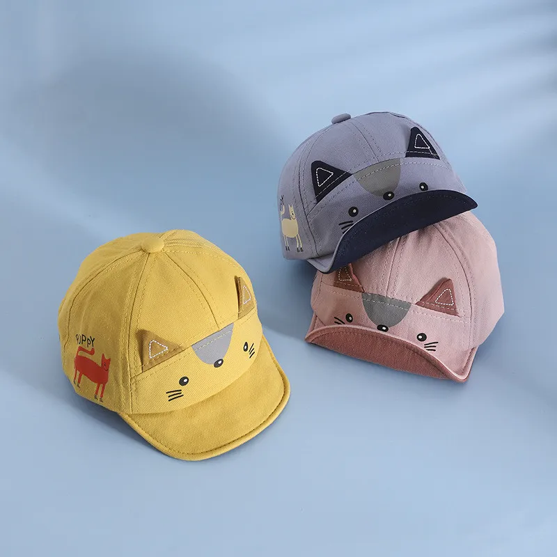 Children's Hats Spring And Summer New Baby Sun Hats Cute Little Fox Soft Brim Caps Cartoon Kitten Embroidery Baseball Caps
Children's Hats Spring And Summer New Baby Sun Hats Cute Little Fox Soft Brim Caps Cartoon Kitten Embroidery Baseball Caps