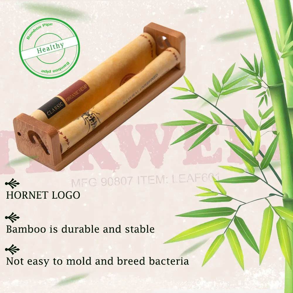 HORNET DANGER Natural Bamboo King Size Cigarette Rolling Machine for 110MM Smoking Rolling Paper Tobacco Roller Cigarette Maker
HORNET DANGER Natural Bamboo King Size Cigarette Rolling Machine for 110MM Smoking Rolling Paper Tobacco Roller Cigarette Maker