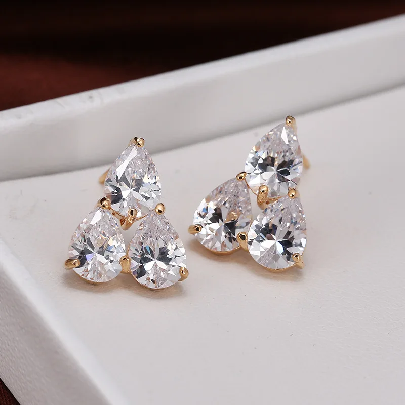 DE363 Fashion Delicacy Elegant Street Snap Water Droplet Zircon Earring Gift Party Banquet WOMEN'S Jewelry Earrings
DE363 Fashion Delicacy Elegant Street Snap Water Droplet Zircon Earring Gift Party Banquet WOMEN'S Jewelry Earrings