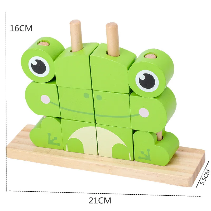 Children's Wood Creative Fun Early Education Building Blocks Colorful Animals To Match Large Particle Toys Gifts 
Children's Wood Creative Fun Early Education Building Blocks Colorful Animals To Match Large Particle Toys Gifts