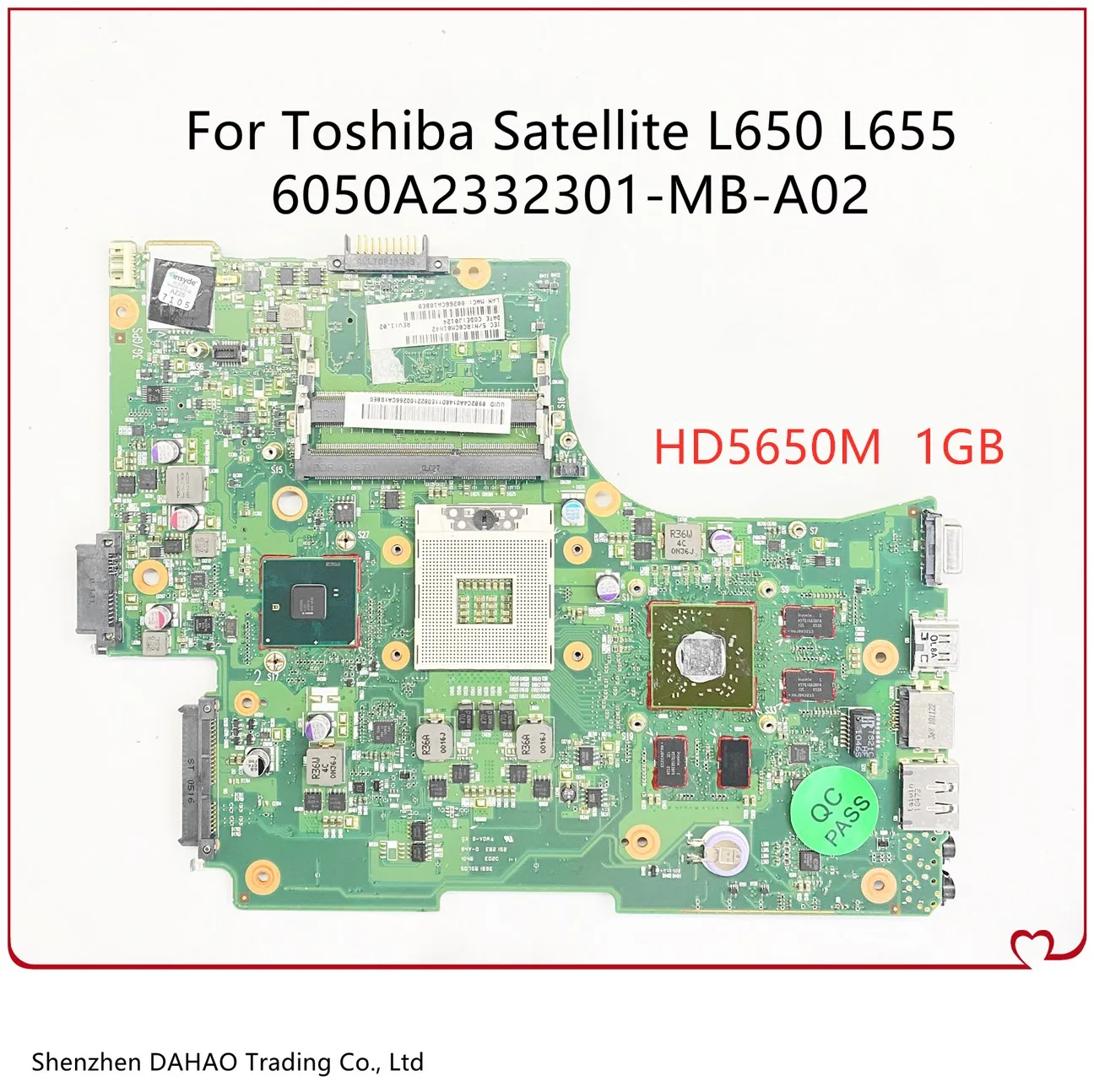 Материнская плата 6050A2332301-MB-A02 для ноутбука Toshiba Satellite L650 L655 с HM55 ATI HD5650M 1 ГБ GPU V000218020 1310A2332305
Материнская плата 6050A2332301-MB-A02 для ноутбука Toshiba Satellite L650 L655 с HM55 ATI HD5650M 1 ГБ GPU V000218020 1310A2332305