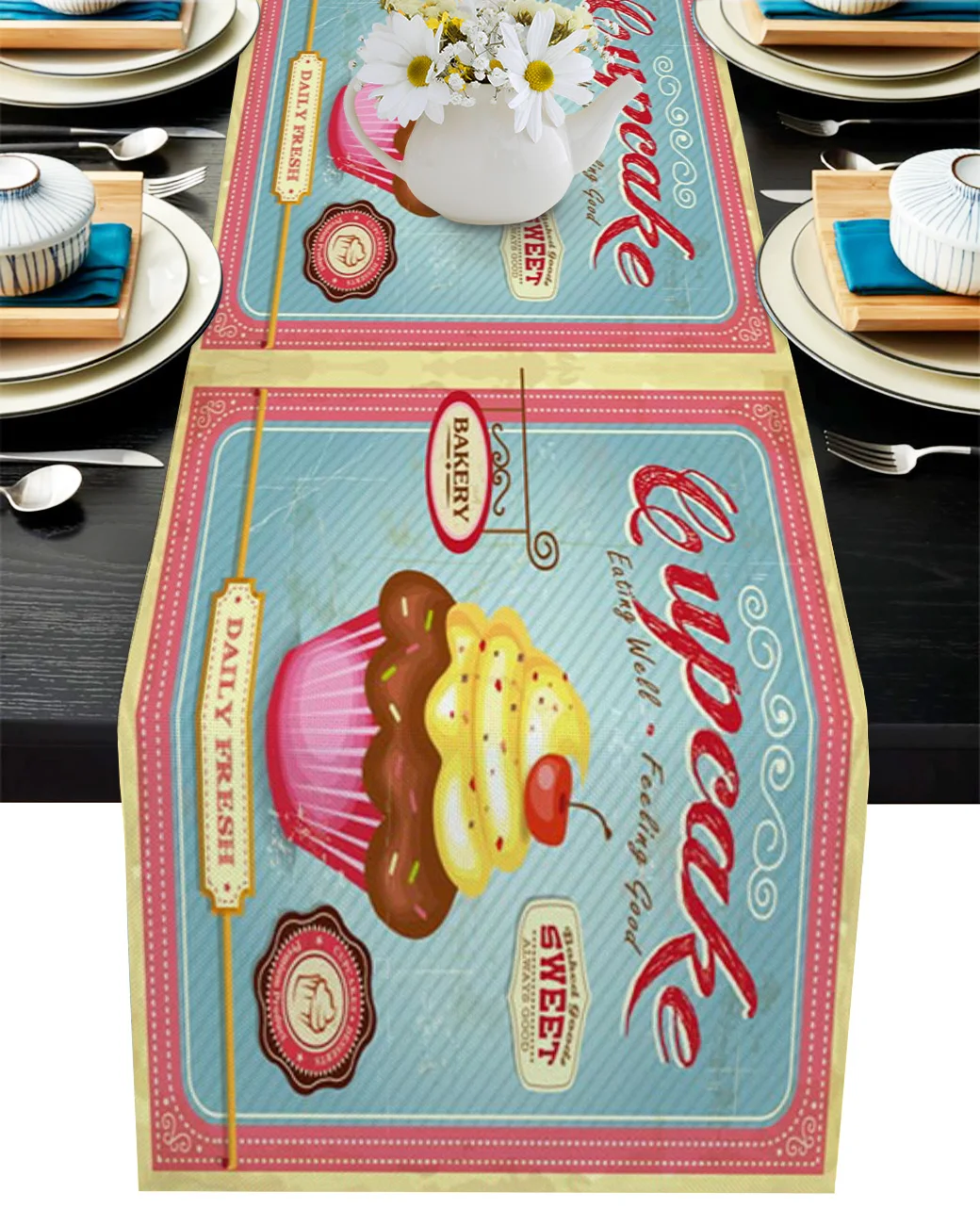 Cake Cherry Retro Texture Table Runner Wedding Table Decoration Home Decor Kitchen Table Runners And Placemats
Cake Cherry Retro Texture Table Runner Wedding Table Decoration Home Decor Kitchen Table Runners And Placemats