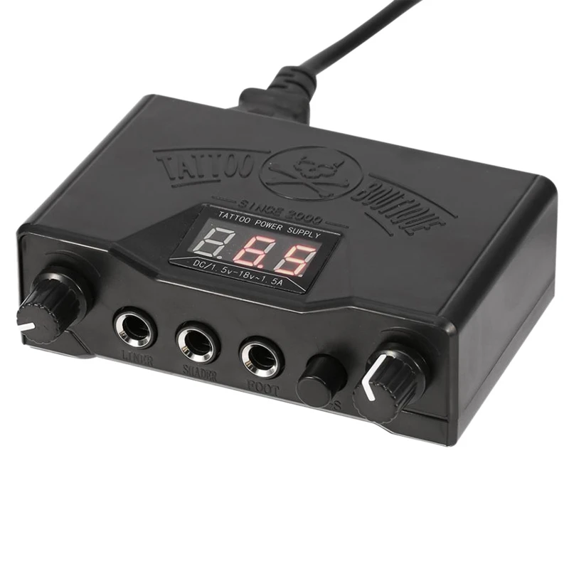 Double Led Display Tattoo Power Supply Permanent Makeup for Tattoo Machine Tattoo Kits Black
Double Led Display Tattoo Power Supply Permanent Makeup for Tattoo Machine Tattoo Kits Black