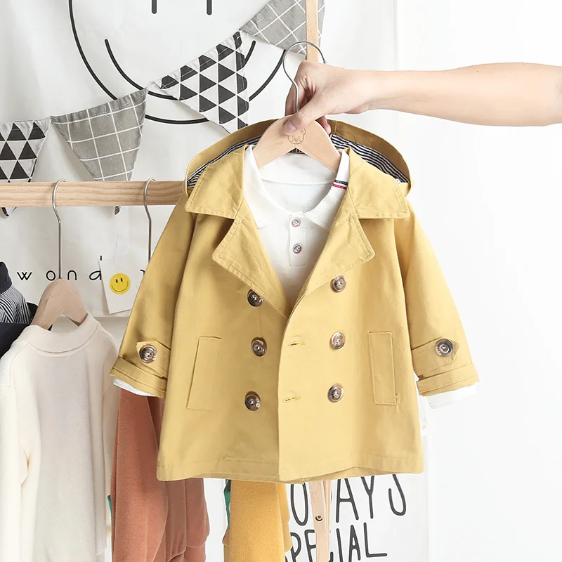Kids Baby Trench Coat England Style Boys Girls Hooded Jacket Toddler Spring Autumn Double-Breasted Casual Windbreaker Outerwear
Kids Baby Trench Coat England Style Boys Girls Hooded Jacket Toddler Spring Autumn Double-Breasted Casual Windbreaker Outerwear