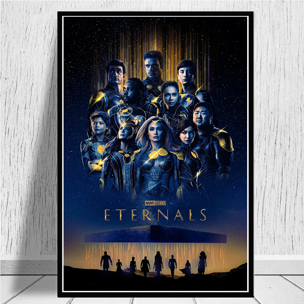 Marvel New Canvas Painting Superhero Movie Eternals Art Wall Poster and Prints Mural Pictures For Living Room Decoration Cuadros
Marvel New Canvas Painting Superhero Movie Eternals Art Wall Poster and Prints Mural Pictures For Living Room Decoration Cuadros