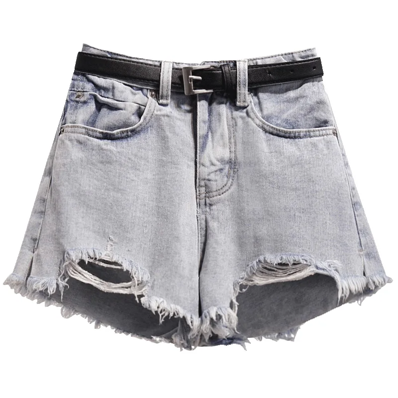 2021 New Summer Women Hole Denim Black Shorts High Waist With Belt Casual Female Solid Color Frayed Blue Jeans Hot Shorts
2021 New Summer Women Hole Denim Black Shorts High Waist With Belt Casual Female Solid Color Frayed Blue Jeans Hot Shorts