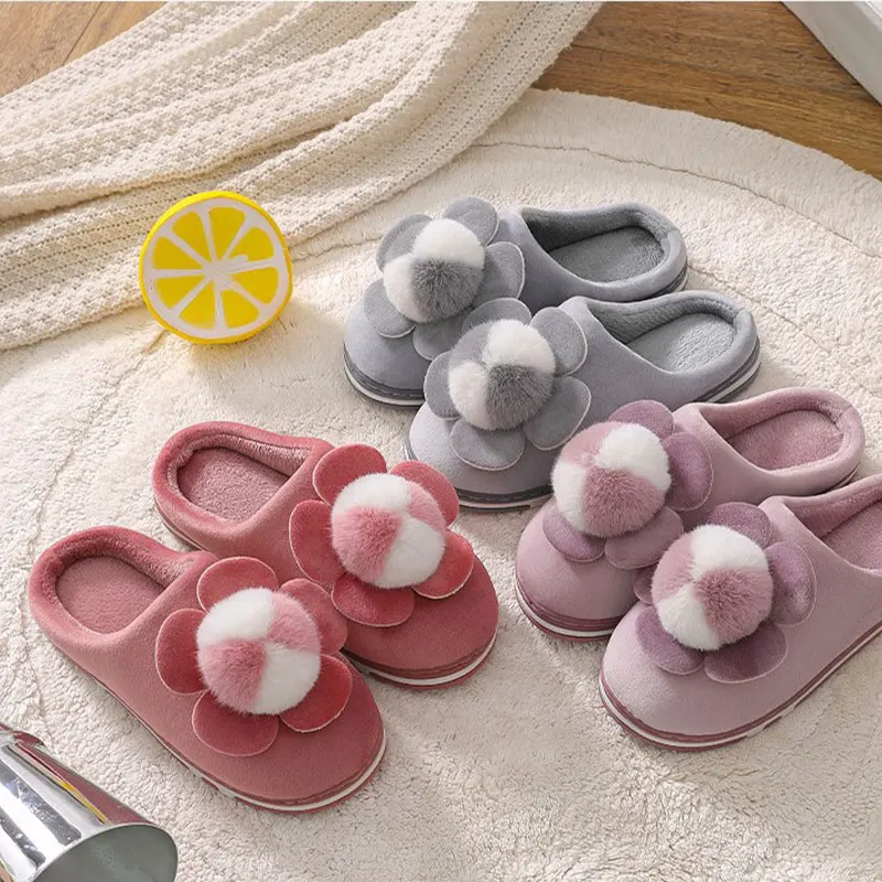Women Plush Winter Ladies Slippers Warm Home Shoes Woman Non-slip Flock Footwear Sewing Casual Female Comfort Flats Shoe 2021
Women Plush Winter Ladies Slippers Warm Home Shoes Woman Non-slip Flock Footwear Sewing Casual Female Comfort Flats Shoe 2021