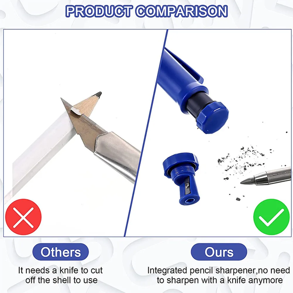 Mechanical Marker Marking Tools Hand Tool Solid Carpenter Pencil Set Refill Set Pencil Joiner Marker Woodworking Pencil
Mechanical Marker Marking Tools Hand Tool Solid Carpenter Pencil Set Refill Set Pencil Joiner Marker Woodworking Pencil