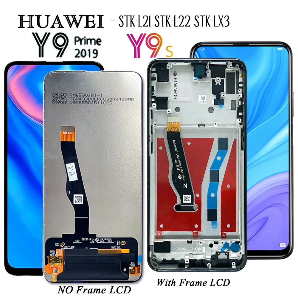 ЖК-дисплей для Huawei Y9 Prime / Y9s 2019 STK-L21 STK-L22 STK-LX3 10 сенсорный экран Замена испытания