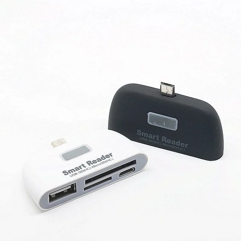 Multifunction OTG To USB 2.0 Smart Card Reader SD TF CardReader with For Micro USB Port for Android SmartPhone Card Readers New
Multifunction OTG To USB 2.0 Smart Card Reader SD TF CardReader with For Micro USB Port for Android SmartPhone Card Readers New