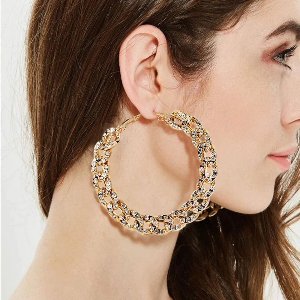 Ztech 70mm Round Acrylic With Crystal Hoop Earrings for Women Bijoux Rhinestones Earrings Statement Fashion Jewelry Party Gifts
Ztech 70mm Round Acrylic With Crystal Hoop Earrings for Women Bijoux Rhinestones Earrings Statement Fashion Jewelry Party Gifts