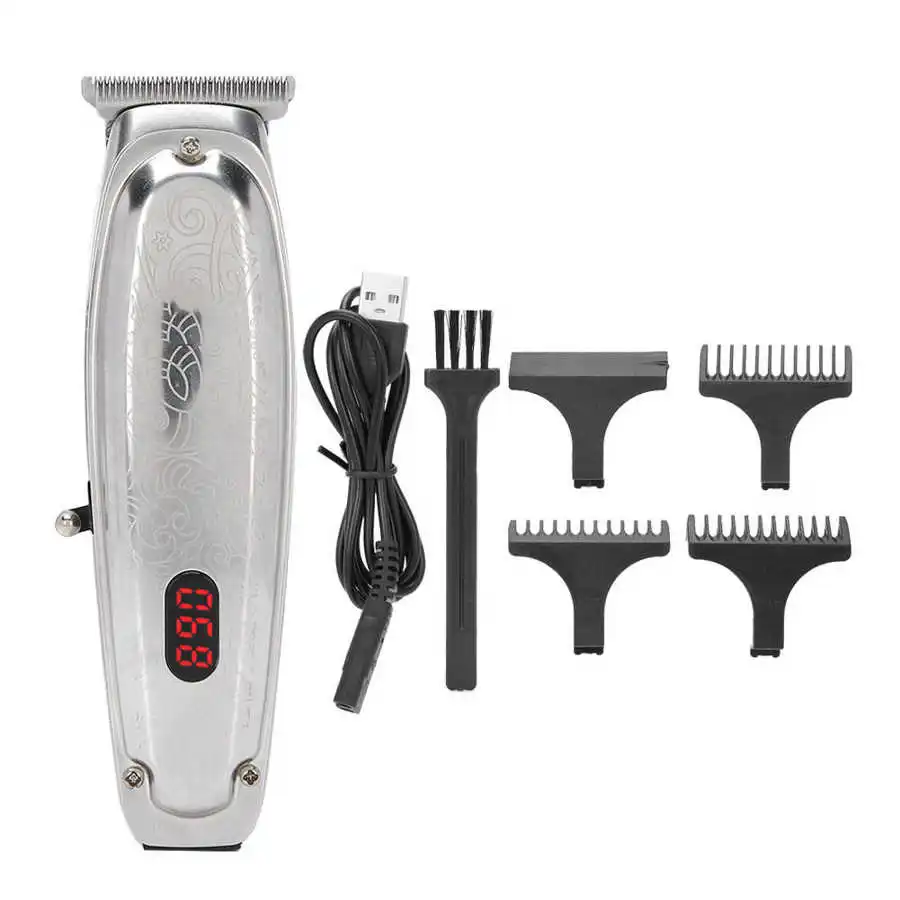 Rechargeable Electric Hair Clipper Metal Hair Trimmer Cutting Machine R-shaped Acute Angle Design Stainless Steel Cutter Head
Rechargeable Electric Hair Clipper Metal Hair Trimmer Cutting Machine R-shaped Acute Angle Design Stainless Steel Cutter Head