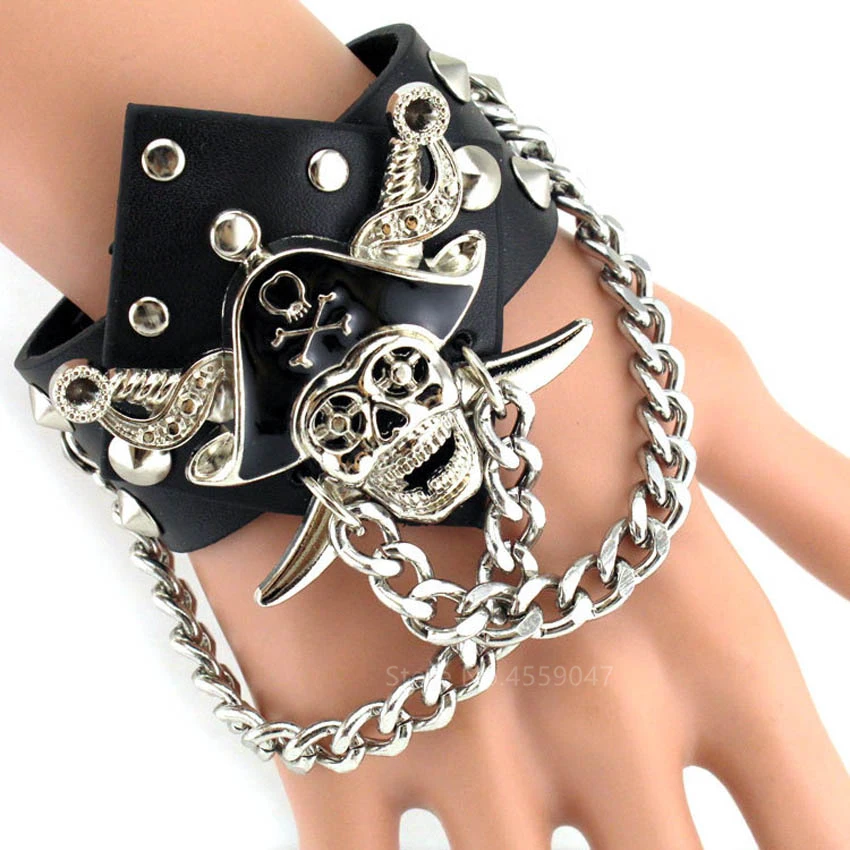 Anime 2021 Bracelet Cosplay Costumes Accessories Props Black Punk Skeleton Bracelets Scary Pirate Viking Cos Bangle Medieval
Anime 2021 Bracelet Cosplay Costumes Accessories Props Black Punk Skeleton Bracelets Scary Pirate Viking Cos Bangle Medieval