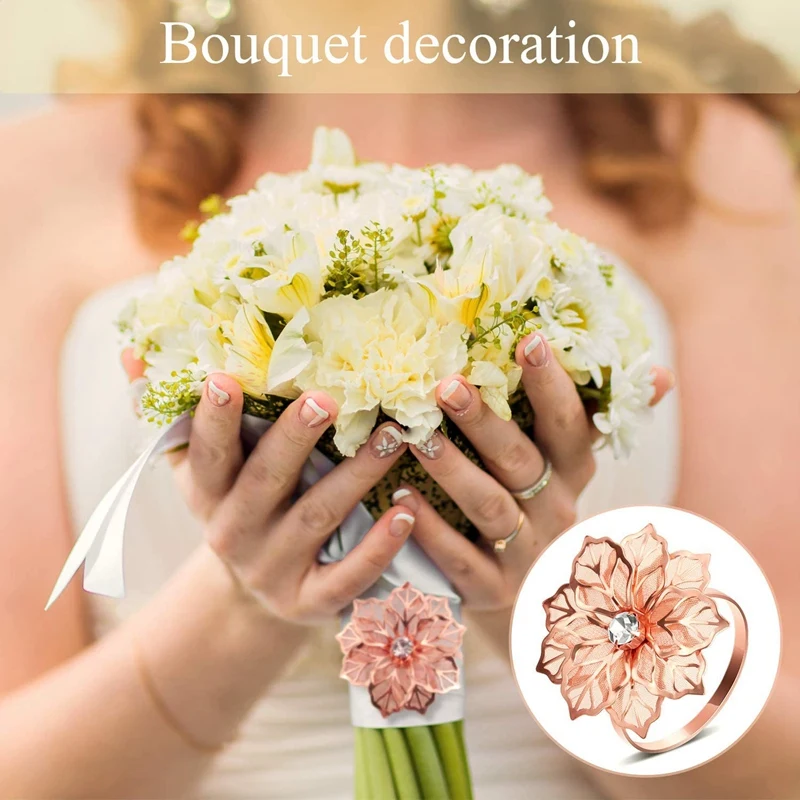 12PCS Napkin Rings with Hollow Flower Adornment Exquisite Rhinestone Napkins Rings Set for Wedding Banquet Dinner Decor
12PCS Napkin Rings with Hollow Flower Adornment Exquisite Rhinestone Napkins Rings Set for Wedding Banquet Dinner Decor