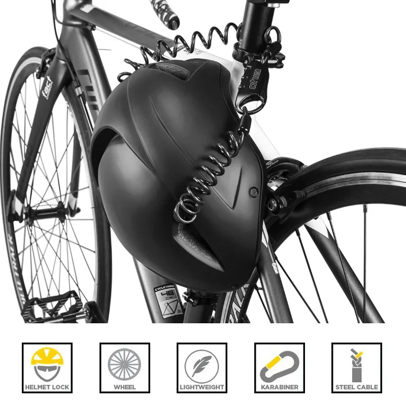 GIYO portable bicycle lock 3 password steel wire lock helmet scooter backpack spring steel cable lock mini anti-theft lock
GIYO portable bicycle lock 3 password steel wire lock helmet scooter backpack spring steel cable lock mini anti-theft lock